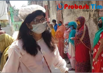 ৩০০ পরিবারের হাতে খাদ্য তুলে দিলেন আসমা আজমেরী-Probash Time