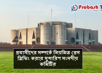 প্রবাসীদের ব্যাপারে নিয়মিত প্রেস ব্রিফিং করার সুপারিশ