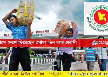 করোনায় গত আট মাসে দেশে ফিরেছেন সোয়া তিন লাখ প্রবাসী