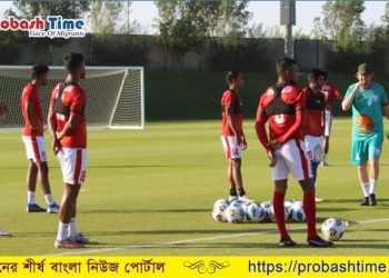 আজ রাতে ওমানের মুখোমুখি হবে বাংলাদেশ ফুটবল দল