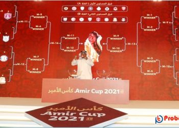 ফাইনালের জন্য প্রস্তুত আল থুমামা স্টেডিয়াম আমির কাপ ২০২১