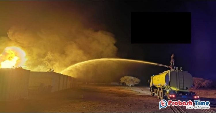 ওমানের মুসান্নাহ হাসপাতালে আগুন