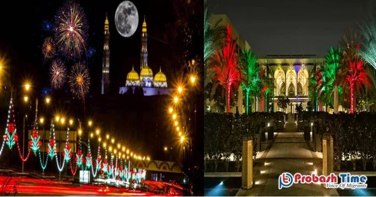 আতশবাজিতে উদযাপিত হলো ওমানের জাতীয় দিবস