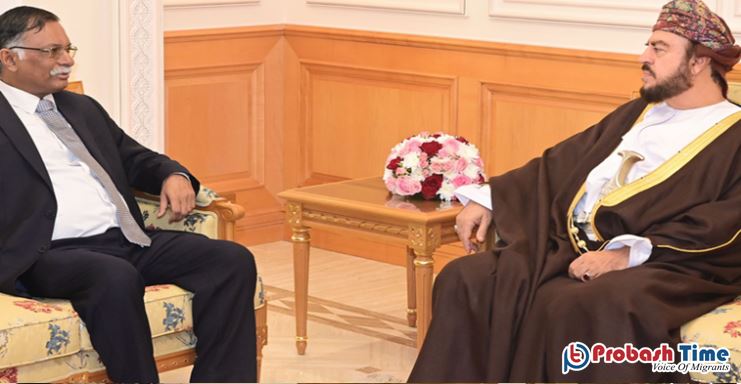 বাংলাদেশের রাষ্ট্রদূতকে বিদায় জানালেন ওমানের উপ-প্রধানমন্ত্রী