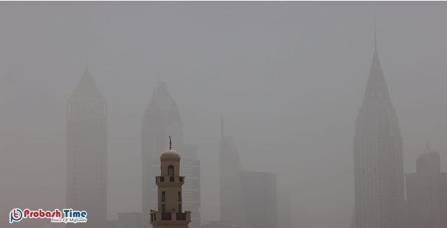 আমিরাতে ভয়াবহ ধূলিঝড়ে ‘হারিয়ে গেল’ বুর্জ খলিফা