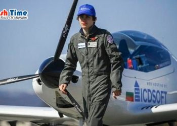 নিজ বিমান নিয়ে ওমান আসছেন বিশ্বের সর্বকনিষ্ঠ তরুণী পাইলট