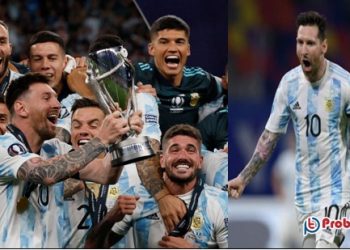 ছবিতে আর্জেন্টিনার ‘ফিনালিসিমা’ জয়ের মুহূর্ত