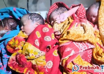 বিয়ের ৮ বছর পর একসঙ্গে ৪ সন্তানের জন্ম দিলেন প্রবাসীর স্ত্রী