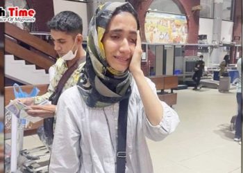 বাংলাদেশ বিমানবন্দরে আফগান তরুণীর কান্না