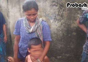 অভাবে সন্তানকে বাজারে বিক্রি করতে এসেছেন মা