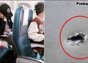 চলন্ত বিমান ফুটো হয়ে গুলি লাগল যাত্রীর গায়ে!