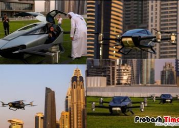 প্রথমবারের মতো দুবাইতে উড়ল চীনের যাত্রীবাহী ‘উড়ন্ত গাড়ি’