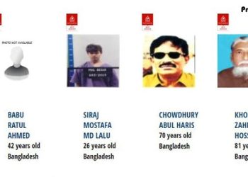 ইন্টারপোলের রেড নোটিশের তালিকায় ৬২ বাংলাদেশির নাম
