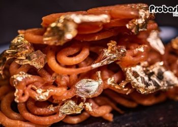 ঢাকায় সোনায় মোড়ানো জিলাপি , প্রতি কেজি ২০ হাজার টাকা