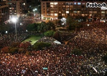 নেতানিয়াহুর বিরুদ্ধে আবারও রাস্তায় নেমেছে লাখো ইসরায়েলি