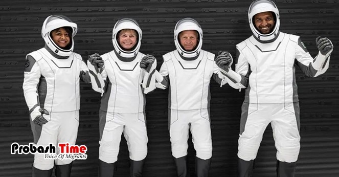 মহাকাশ থেকে প্রথম শুভেচ্ছা পাঠালেন সৌদি নভোচারীরা