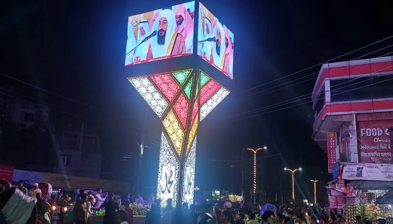 দেশে আল্লাহর ৯৯ নাম সম্বলিত ইসলামিক ভাস্কর্যের উদ্বোধন