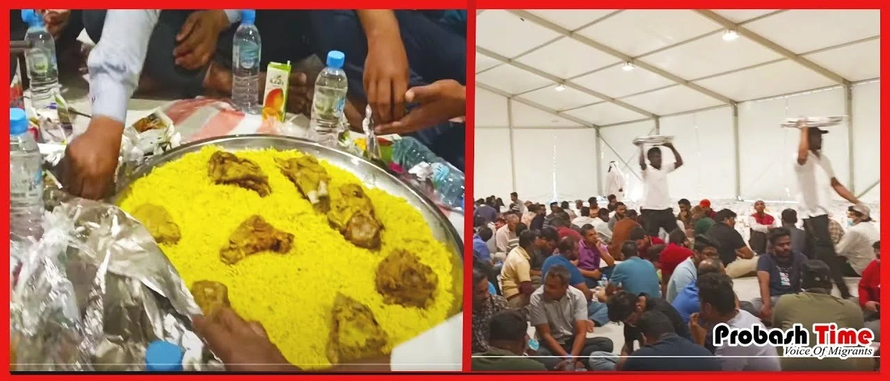 মরুর তাঁবুতে প্রবাসীদের রাজকীয় ইফতার