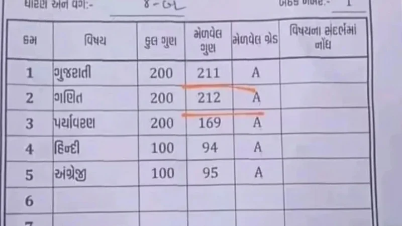 ২০০ নম্বরের মধ্যে ২১২ পেল স্কুলছাত্র, আরেক বিষয়ে ২১১