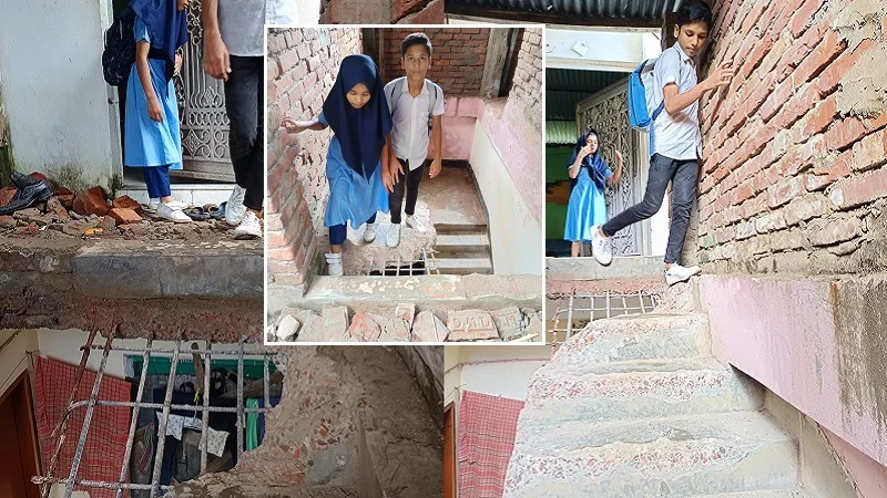 ভেঙে দেওয়া হলো প্রবাসীর ঘরের সিঁড়ি