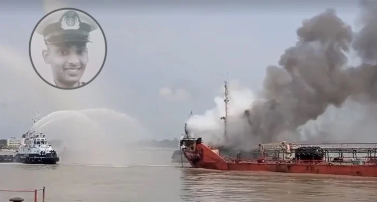 তেলবাহী জাহাজে বিস্ফোরণের ঘটনায় ২ জনের মরদেহ উদ্ধার