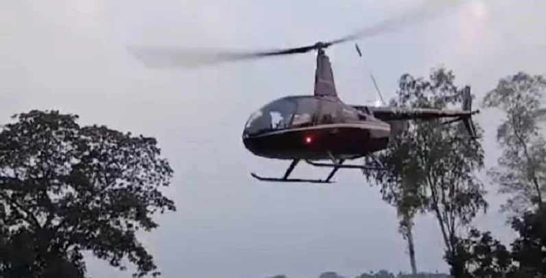 গাজীপুরে হেলিকপ্টারে করে ছাত্রদল নেতার বিয়ে