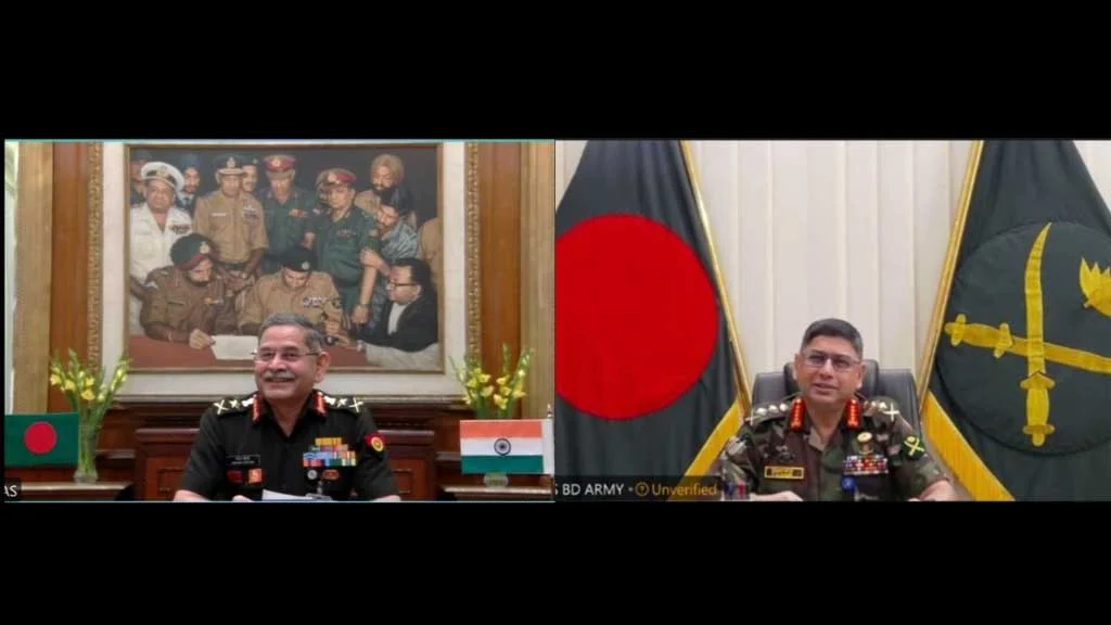 বাংলাদেশ-ভারত সেনাপ্রধানের ভার্চুয়াল বৈঠক