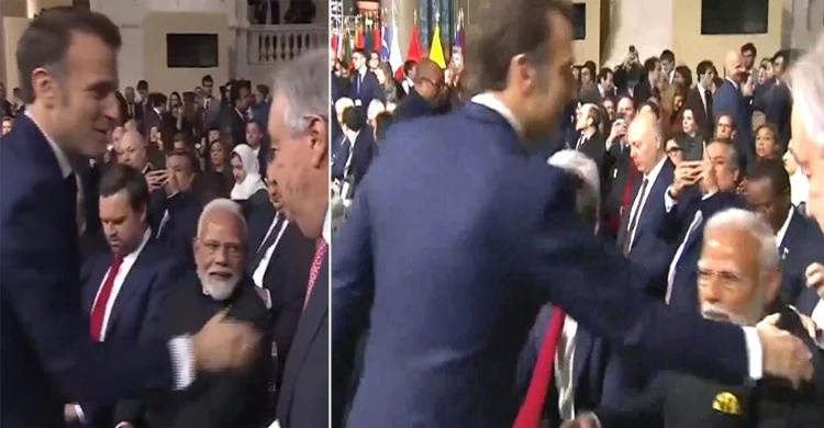 বিশ্বনেতাদের সামনে মোদিকে অপমান ফ্রান্সের প্রেসিডেন্টের!